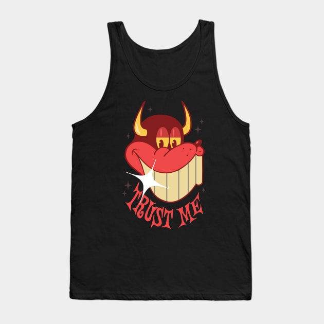 TRUST ME Tank Top by andewhallart